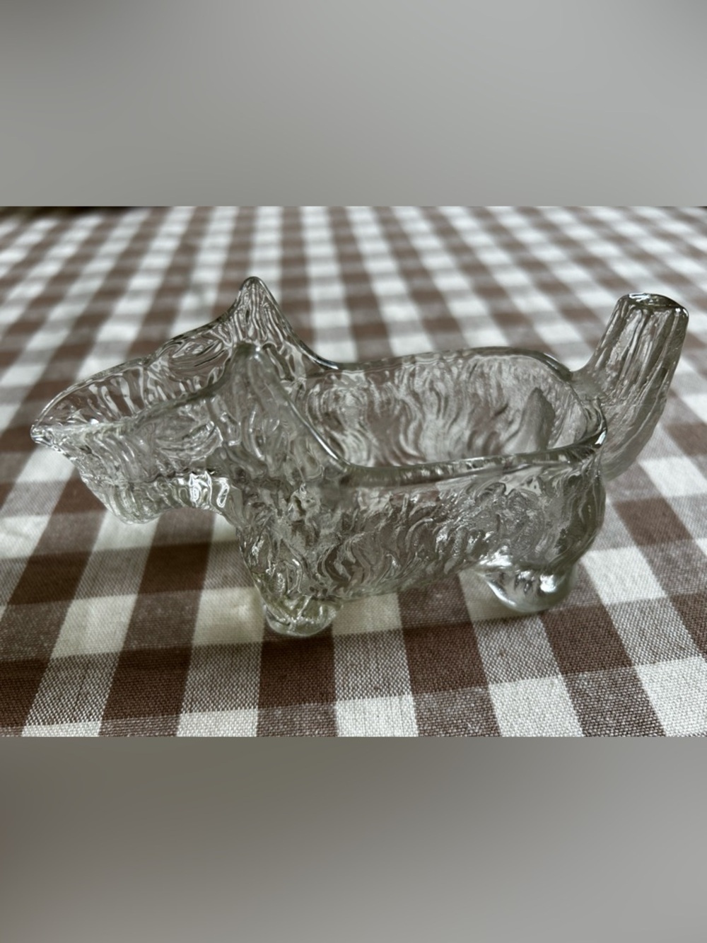 LE Smith Glass Scotty Dog Candy Dish
